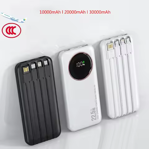 CCC 2025 New Certified Power Bank Ultra-High Capacity External Battery – Super Fast Charging Built-i