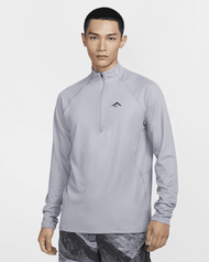 Nike Trail เสื้อมิดเลเยอร์ซิปครึ่งตัวผู้ชาย Dri-FIT