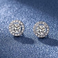 Ice earring Diamond Square Cricle Earrings For Men/Women Fashion Stud Earrings Jewelry