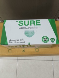 [หน้ากากอนามัยไทยแท้] G SURE MASK หน้ากากอนามัย3ชั้น ***แพ็คเกจใหม่*** แมสการแพทย์ (1กล่อง บรรจุ 50 ชิ้น) *ของแท้100%* *พร้อมส่ง*