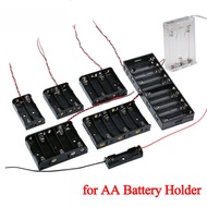 1X 2X 3X 4X 5X 6X 8X 10X AA Battery Holder Storage Box Case AA Power Bank Case 1 2 3 4 Slot Battery 