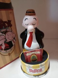 罕有 Popeye & Wimpy 大力水手卡通人物角色 溫皮 瓷公仔擺設 收藏品