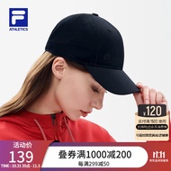 斐乐（FILA）FILA ATHLETICS 斐乐棒球帽女年冬新款运动帽百搭鸭舌帽 深黑-BK XS