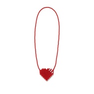 HUMAN MADE HEART BEADED BAG