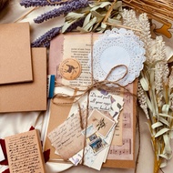 [B922] 53pcs Scrapbook Journaling Journal Kit Journal Kit Vintage Diary Paper Decoration
