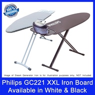 Philips GC221 Ironing Board | XXL Version | Available in White and Limited Edition Black | Philips