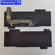 Keyboard คีย์บอร์ดโน๊ตบุ๊ค​ ใช้ก้บ ASUS FX503 FX503V FX503VD FX503VM ไทย-อังกฤษ มีไฟ ปุ่ม POWER สีแดง