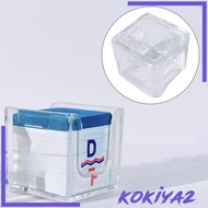 [Kokiya2] Clear Snooker Chalk Box PP Holder Portable Lightweight Game Accessories for Pool Cue Maint