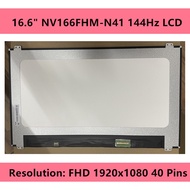16.6" NV166FHM-N41 144Hz LCD Display Screen Matrix Panel Replacement 40 Pins FHD 1920x1080
