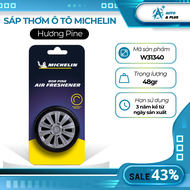 SÁP THƠM KHỬ MÙI Ô TÔ - VANILLA BUBBLE GUM PINE JET BLACK - CHÍNH HÃNG MICHELIN