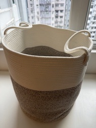 Rope Storage Basket/Laundry Basket with Handles 儲物籃 洗衣籃