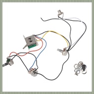 ( S U Z B )Pots For  Guitar PreWired 1 Volume 2 Tone Control 5 Way Switch 3-500K Pot