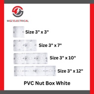 PVC Box Surface Type Nut Box/ Electrical Box/ Base 3"x3" / 3"x7" / 3"x10" / 3"x12"