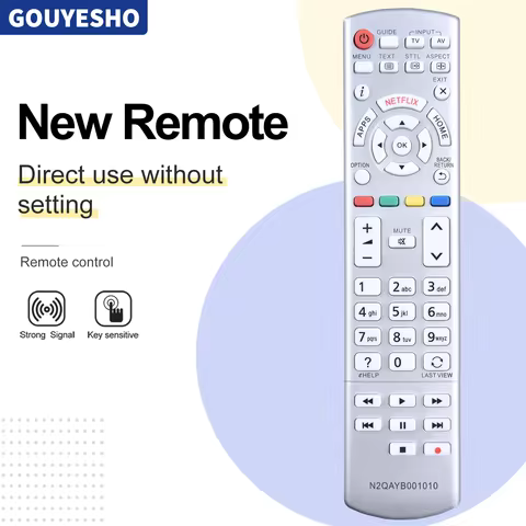 N2QAYB001010 Remote Control For Panasonic TV TX-32CS600E TX-32CSF607 TX-40CSN638 TX-40CST636 TX-43CX