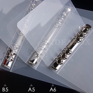 A6A5B5A4 Transparent Plastic Binder 2 Holes 6 Holes 9 Holes 20 Holes 26 Holes 30 Holes Waterproof Fo