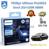 Philips Car Headlight Bulb Pro3021 LED+1 6000K Honda Civic FC LED T10