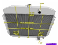 Radiator 289 V8 Conv 2列アライアントラジエーター61-64 Ford F-100 F-250 F-350ピックアップトラック 289 V8 Conv 2 Row Alliant 