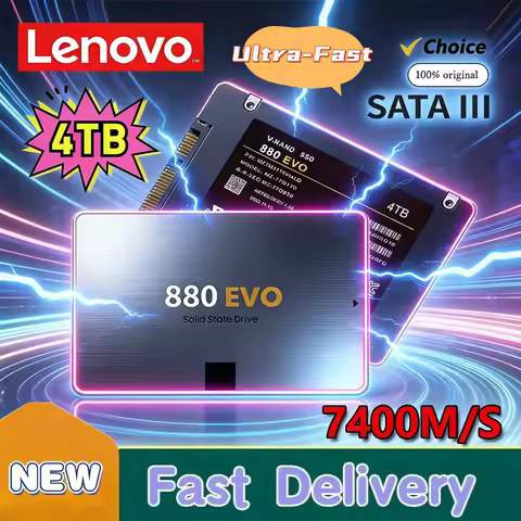 Lenovo New SSD 880 EVO 1TB 2TB 4TB Internal Solid State Drives Hard Disk SATA 3.0 MLC 2.5 Inches for