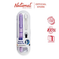 Writech Space Up Fountain Pen Set With 2 Refills & 1 Backup Tip W-7154 Purple Barrel+Black Ink