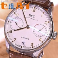 品相良好 IWC 自動 Portugieser 7 天 IW500114 男士手錶男士自動手錶正品皮帶 D 扣帶