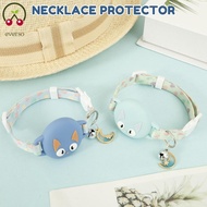 Silicone AirTag Cat Collar Reflective Pet Tracker Collar Dog Tracker with Bell for Cat Dog Night Wal