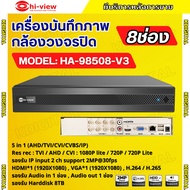 Hiview DVR 5IN1 8 Channel รุ่น HA-98508-V3 เครื่องบันทึกภาพกล้องวงจรปิดไฮวิว 5 ระบบ สำหรับ 8 กล้อง ค