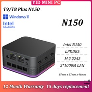 T9 Plus MINI PC Intel N150 Max 3.6GHz LPDDR5 4800MHz M.2 2242 Windows 11 Pro Office Computer N5105 L