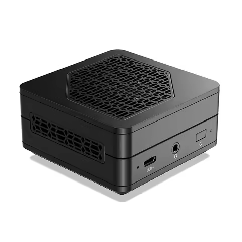 High Quality 8cm N100 Mini PC AMD R7 7840U Octa Core Mini Gaming PC RX780M GPU Portable DDR5 Mini PC