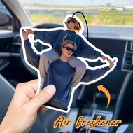 1pc Custom Car Air Freshener, Custom Photo Freshener With 9 Scents, Customizable Car Decoration, Per