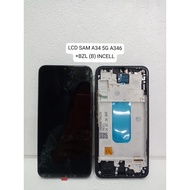 LCD SAMSUNG A34 5G/A346 + BEZZEL BLACK INCELL