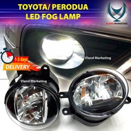 Myvi Alza Axia Bezza Ativa Vios Wish Altis Estima Camry Yaris LED Sport Light Perodua Toyota Fog Lamp lampu depan