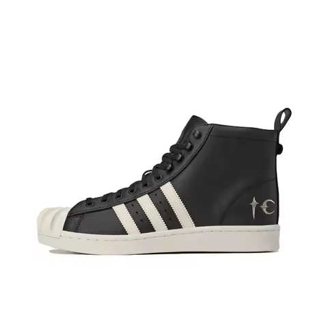 Adidas Originals x THUG CLUB SUPERSTAR Skateboard Shoes Unisex Black JP6519