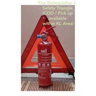 Pemadam Api 1kg Kereta ABC Car Fire Extinguisher for Car Grab Mycar Puspakom Kereta Bomba