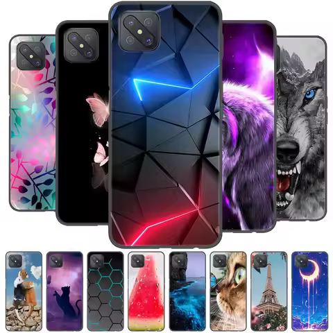 For OPPO Reno 4Z 5G Case Reno4Z Silicone TPU Bumper Soft Phone Cover For OPPO Reno 4 Z 5G Cases Cart