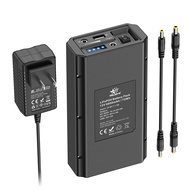 melasta 12V LiFePO4 Battery Power Bank, 6000mAh Rechargeable Lithium ion Battery Pack with 12V 9V DC