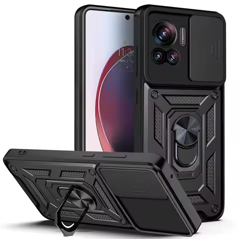 For Motorola Edge 30 Ultra Case Moto Edge 30 Fusion Phone Case Cover Magnetic Ring Holder Armor Slid