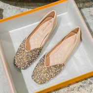 รองเท้าแบนคริสตัล ไซส์ 41-43