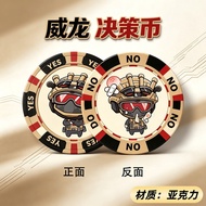 推荐三角洲行动威龙亚克力决策币YES/NO幸运币漫展应援物料学生党解压2685 Recommended Delta Force Weilong acrylic decision-making coin