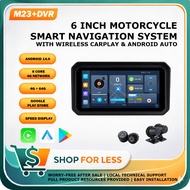 6 Inch 4G SIM Card Motorcycle Smart Screen Apple CarPlay Android Auto Wireless Dashcam Dual Camera G