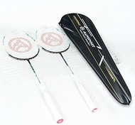 ALPSPORT Flame Raging Fire Original Design 4U G5 Graphite Badminton Rackets Sets of 2, Full Carbon F
