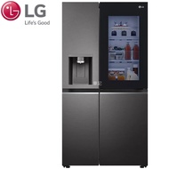 【LG 樂金】734公升WiFi敲敲看門中門冰球冰箱  GR-QPLC82BS星夜黑/734公升(冷藏485/冷凍249)