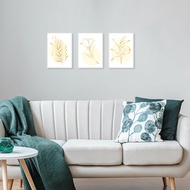 Minimalist Wall Art A4 Canvas Frame Dekorasi dinding Bunga Flora Flower 1