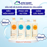 bag OLEXRS Argan Oil Collagen Hair Salon conditioner shampoo 500ml - 960ml restores and nourishes Ha