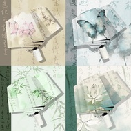 Chinese Style Automatic Folding Umbrella 98cm Anti-Ultraviolet Sunscreen Sunshade Sun Umbrella Vinyl