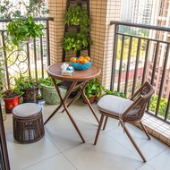 Balcony Table And Chair Bar Table Mini Coffee Table Tea Table Balcony Chair Three Piece