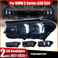 Headlight For BMW G30 2017-2023 M5 Car автомобильные товары LED DRL Hella Xenon Lens Hella Hid H7 G3