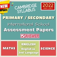 PRINTED💥T1 Cambridge Primary Checkpoint Test Year 6 Secondary Checkpoint Year 9 Science Math English
