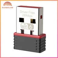 USB Adapter Driver Free WiFi Adapter 286Mbps High Speed USB for Desktop Computer