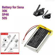 Wireless Headset Battery 3.7V/1100mAh YT102540P for Sena 30K, SP46, 50S