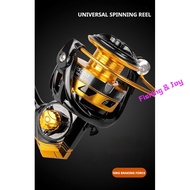 Telescopic rod spinning reel 10kg max drag 5.2:1 gear ratio Foldable handle Reel spinning saltwater 
